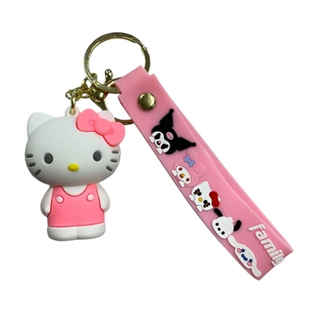 Брелок Hello Kitty Хеллоу Кітті біло-рожевий
