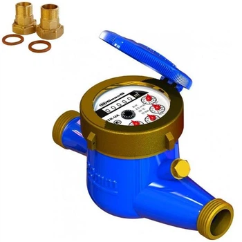Счетчик холодной воды Gross (мокроход) 3/4"(20) MNK-UA-20 R80 со сгонами