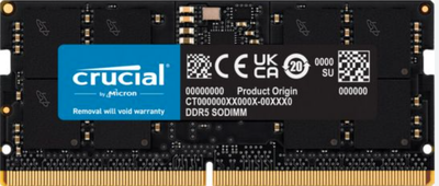 Пам'ять Crucial 16 GB SO-DIMM DDR5 5600 MHz (CT16G56C46S5)