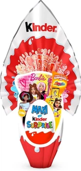 Шоколадне яйце Kinder Maxi Surprise Barbie 220г