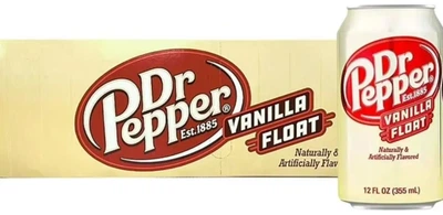 Газований напій Dr Pepper Vanilla Float Cans 12 х 355мл