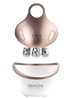Мікрострумовий масажер для обличчя OKACHI GLIYA OG-5623 апарат мікротоки EMS +LED для лифтингу и підтяжки шкіри
