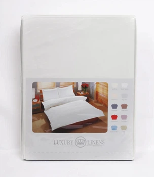 Простыня LUXURY LINENS Freedom 220x235 WHITE египетский хлопок Евро Белый
