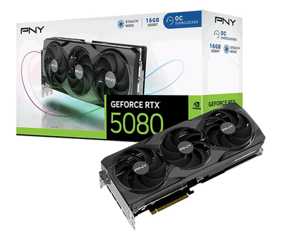 Видеокарта PNY GeForce RTX 5080 OC 16GB GDDR7 DLSS4 (VCG508016TFXPB1-O) EU