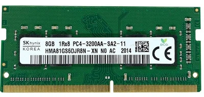 8GB SK hynix SO-DIMM DDR4 3200MHz для ноутбуков, Non-ECC, 1.2V (HMA81GS6DJR8N-XN)