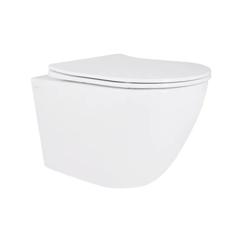 Унитаз подвесной Qtap Robin New безободковый с сиденьем Soft-close QT1333046EUQW