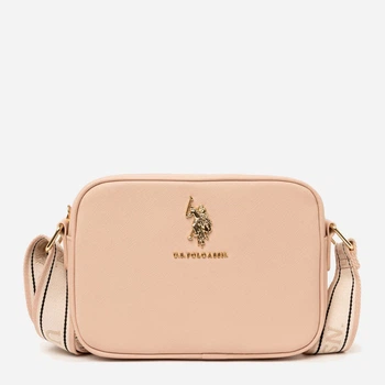 Сумка кросс-боди через плечо женская маленькая U.S. Polo Assn 27A321-AA00A(BLUSH) Пудровая (786662195642)