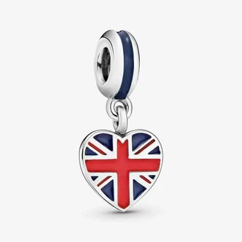 Серебряный шарм Pandora «Union Jack Heart»