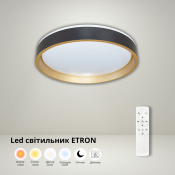 LED світильник накладний 72W з пультом ДК ETRON MODERN 488 мм