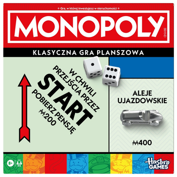 Настільна гра Hasbro Monopoly Classic (версія польська)(5010996302458)