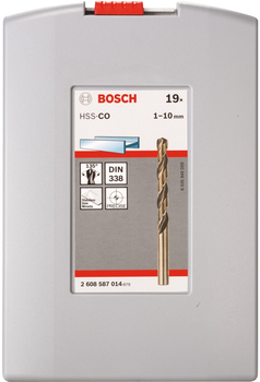 Zestaw wierteł Bosch ProBox HSS-Co Robust Line 19 szt. (2608587014)