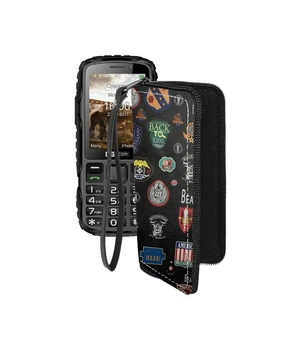 Чохол-гаманець з екошкіри для телефону Maxcom MM920 Бітлз