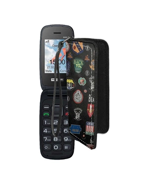 Чохол-гаманець з екошкіри для телефону Maxcom MM817 Бітлз