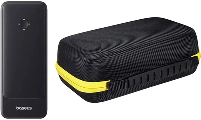 Набор Автомобильное пуско-зарядное устройство Baseus Super Energy Alpha Series Jump Starter 600A Cosmic Black (C00259200121-00) + Чехол (твердый футляр) RCS для хранения аксессуаров/проводов/Powerbank Baseus (универсальный чехол) (RCS0003)