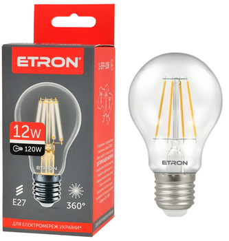 Світлодіодна лампа ETRON 12W A60 E27 4200K 1-EFP-106