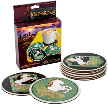 Підставки під кухоль AAA Lord of the Rings: Prancing Pony Coasters 6 шт (5060914717055)