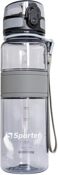 Пластиковая бутылка для воды Sporter 5025 500 мл Серая (4820249723326)