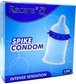 Презерватив Recare Spike Blue з шипами 1 шт (ROZ6501053562)