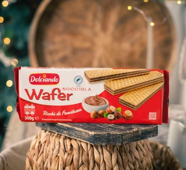 Вафлі Dolciando Wafer Nocciola 300 гр.