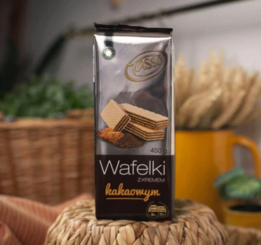 Вафли с какао кремом Wafelki Tasso 450 гр