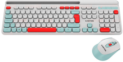 Комплект бездротовий Canyon HSET-W5 Wireless White (CNS-HSETW5WT)