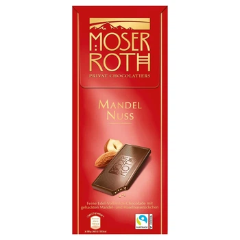 Молочный шоколад Moser Roth Mandel Nuss 125 гр