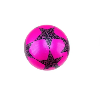 М'яч гумовий 9" із малюнком зірки RB20302_Pink