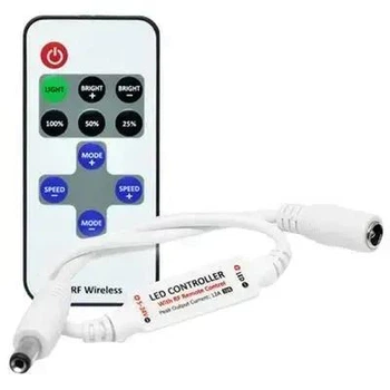 LED диммер mini 12A RF 144W 12V с управлением по RF каналу для светодиодной ленты
