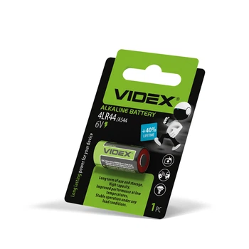 Батарейка щелочная Videx 4LR44/A544 1шт BLISTER (4LR44/A544 1B) 25723