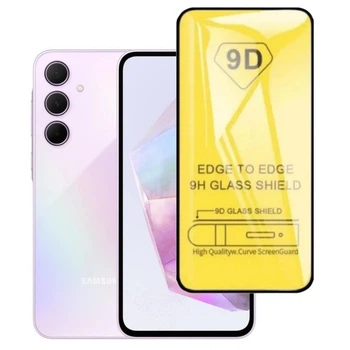 Защитное стекло TDG 9D для Samsung Galaxy A35 5G (A356) полная проклейка черный