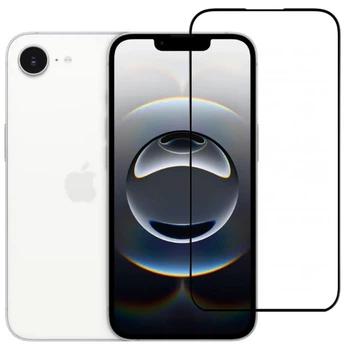 Защитное стекло LUX для Apple iPhone 16e полная проклейка черный