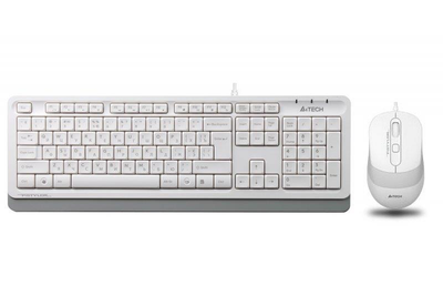 Комплект дротовий A4Tech F1010 USB White (4711421943307)