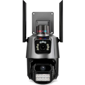 Уличная Двойная WiFI IP Камера Видеонаблюдения 8MP V380 Уличная Поворотная UKC