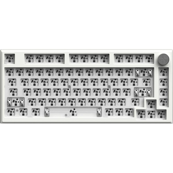 Клавіатура бездротова FL ESPORTS DIY-barebone MK750 White wireless Three-Mode