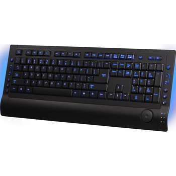 Клавіатура дротова HQ-Tech illuminated KB-327F USB Black LED RGB мультимедійна ножнична розкладка +14 дод. клавіш чорний з RGB підсвіткой RTL