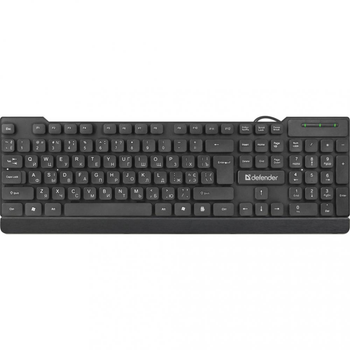 Клавіатура Defender Element HB-190 UA 104кн. повнорозмірна чорна