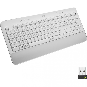 Клавіатура бездротова Logitech Signature K650 US OffWhite USB (920-010977)