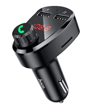 Адаптер автомобильный Hoco Superior Car BT FM Transmitter DE24 |2USB, 2.4A, TF/U Disk| черный
