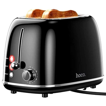 Тостер Hoco Kitchen retro toaster HJD11A |850W, 38mm slot, 6 levels| черный