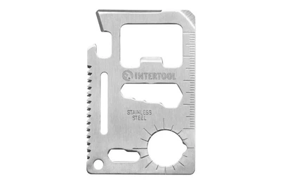 Мультитул Intertool 70мм x 11од карта (HT-0589)