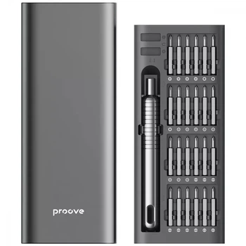 Набір викруток Proove MTSF51000003 Universal CRV Tool Set 51in1 (алюмінієвий кейс, сталь CRV) Gray