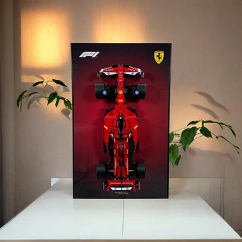 Арт Держатель Рамка на Стену 80x50 см. для Фирменного Конструктора Technic Ferrari F1 SF-24 (42207) Феррари Формула 1 Type-A