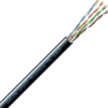 Кабель ЗЗКМ U/UTP вн. медь Cat 5e PE 4х2х24 AWG бухта 100 метров (7091003 100)