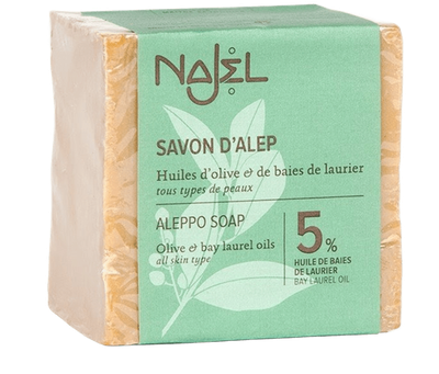 Алеппское мыло Najel c 5% лаврового масла, 190 г (3760061220515)