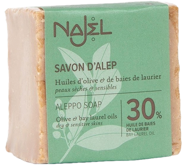 Алеппское мыло Najel c 30% лаврового масла, 170 г (3760061221215)