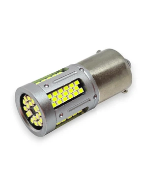 Светодиодная LED лампа в поворот для сертификации 1156 BA15s P21W 12V 103 SMD 2016 Зеленый свет (11124)
