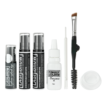 Набор краски для окрашивания бровей Permanent Lash&Brow Dark Brown