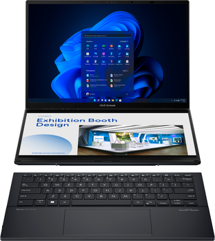 Ноутбук ASUS Zenbook Duo (2025) UX8406CA-PZ042X (90NB14X1-M001F0) Inkwell Gray + фирменный рюкзак и чехол