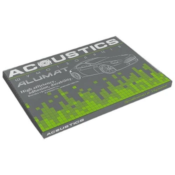 Виброизоляция Acoustics Alumat 700х500х4 мм шумоизоляция для авто (упаковка)