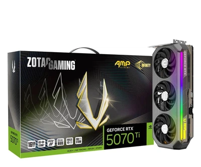Видеокарта Zotac GeForce RTX 5070 Ti AMP Extreme Infinity 16GB GDDR7 DLSS4 (ZT-B50710B-10P) EU